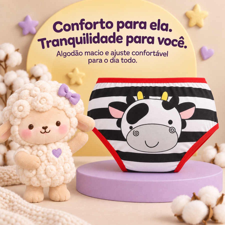 Calcinha Infantil Vaquinha Cute