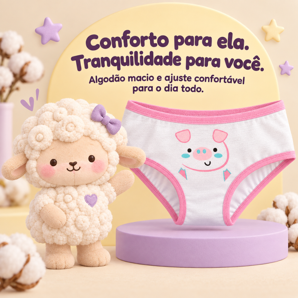Calcinha Infantil Little Pig