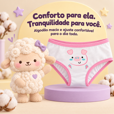 Calcinha Infantil Little Pig
