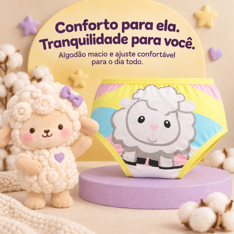 Calcinha Infantil Ovelha Fofa