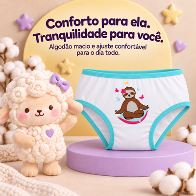 Calcinha Infantil Preguiça Zen