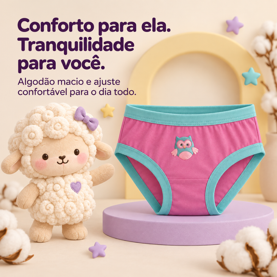 Tanga Infantil Beatriz com Aplique
